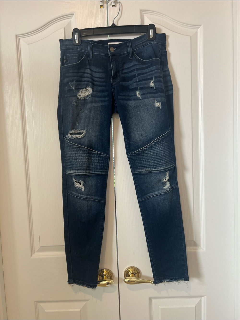 Dark Blue Distressed Women’s Jeans